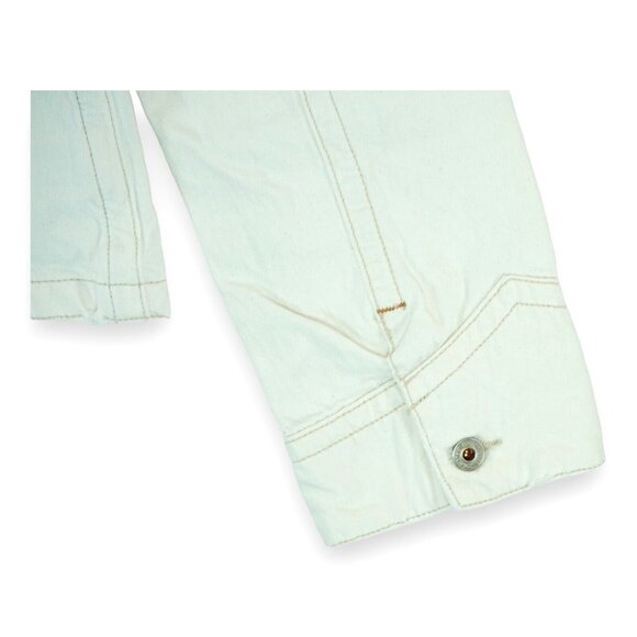 Ralph Lauren RL Polo Jeans Barton Military Denim Jacket Women's Size‎ XL Ivory - Picture 6 of 7